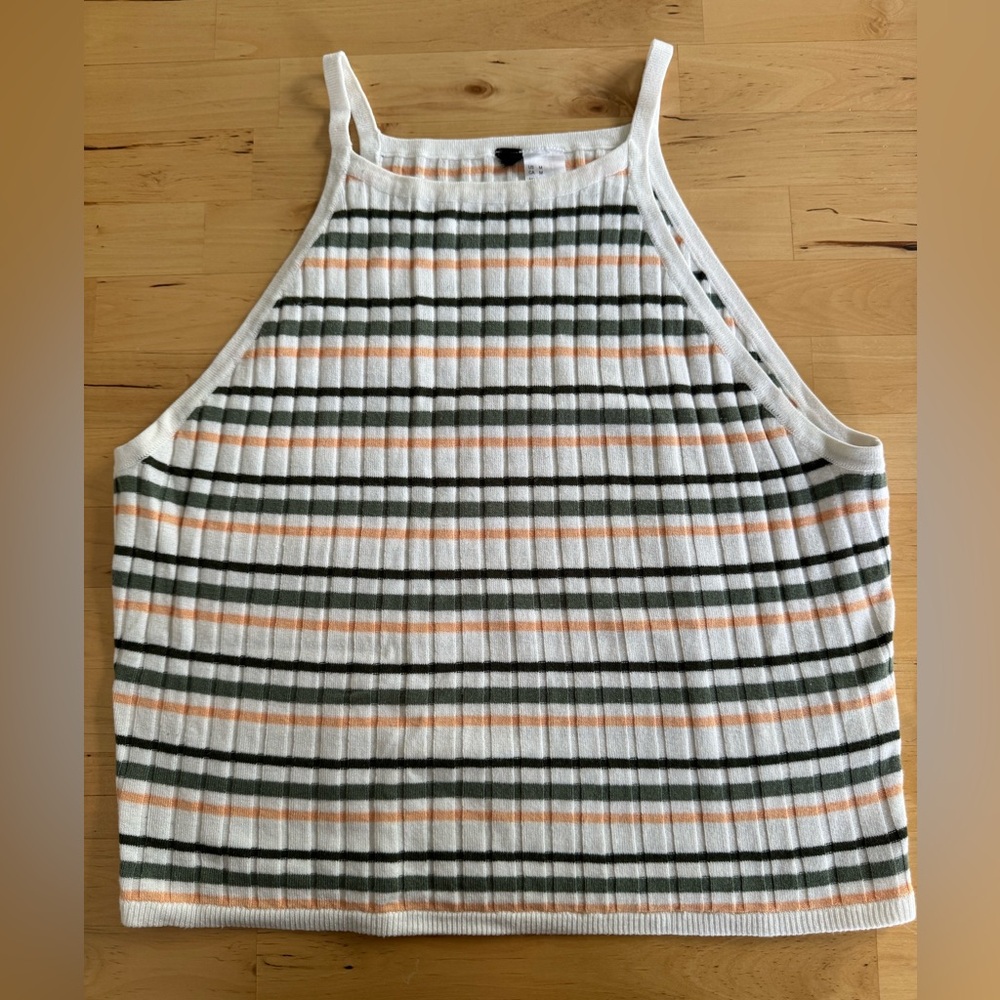 H&M Cosy Ribbed Crop Tank Top